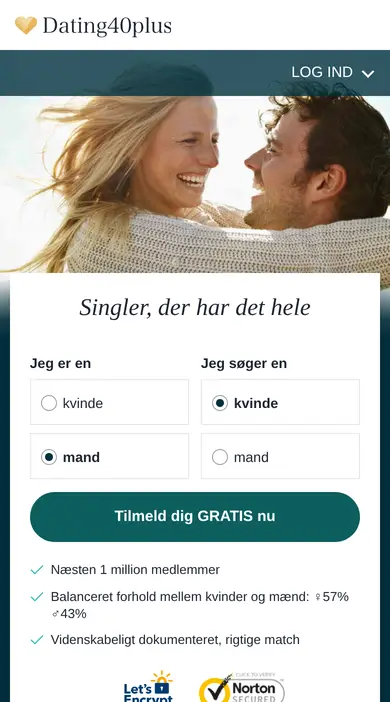 Dating40plus anmeldelse på mobil: dating40plus.dk i browseren uden app